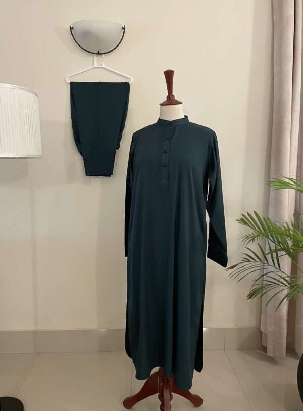 MARINA GREEN STITCHED SOLID SUITS (CD-02)
