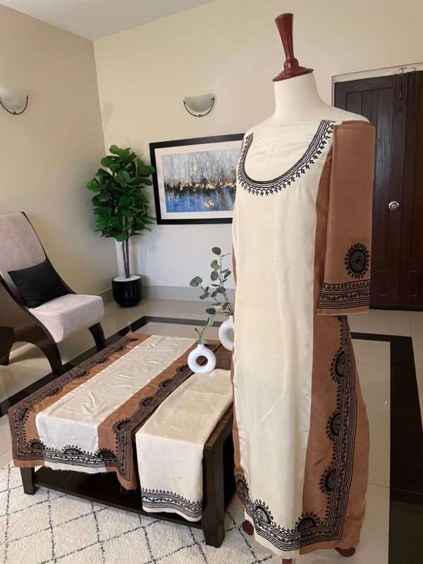 UNSTITCHED EMBROIDERED SHIRT & TROUSER (FD-27)