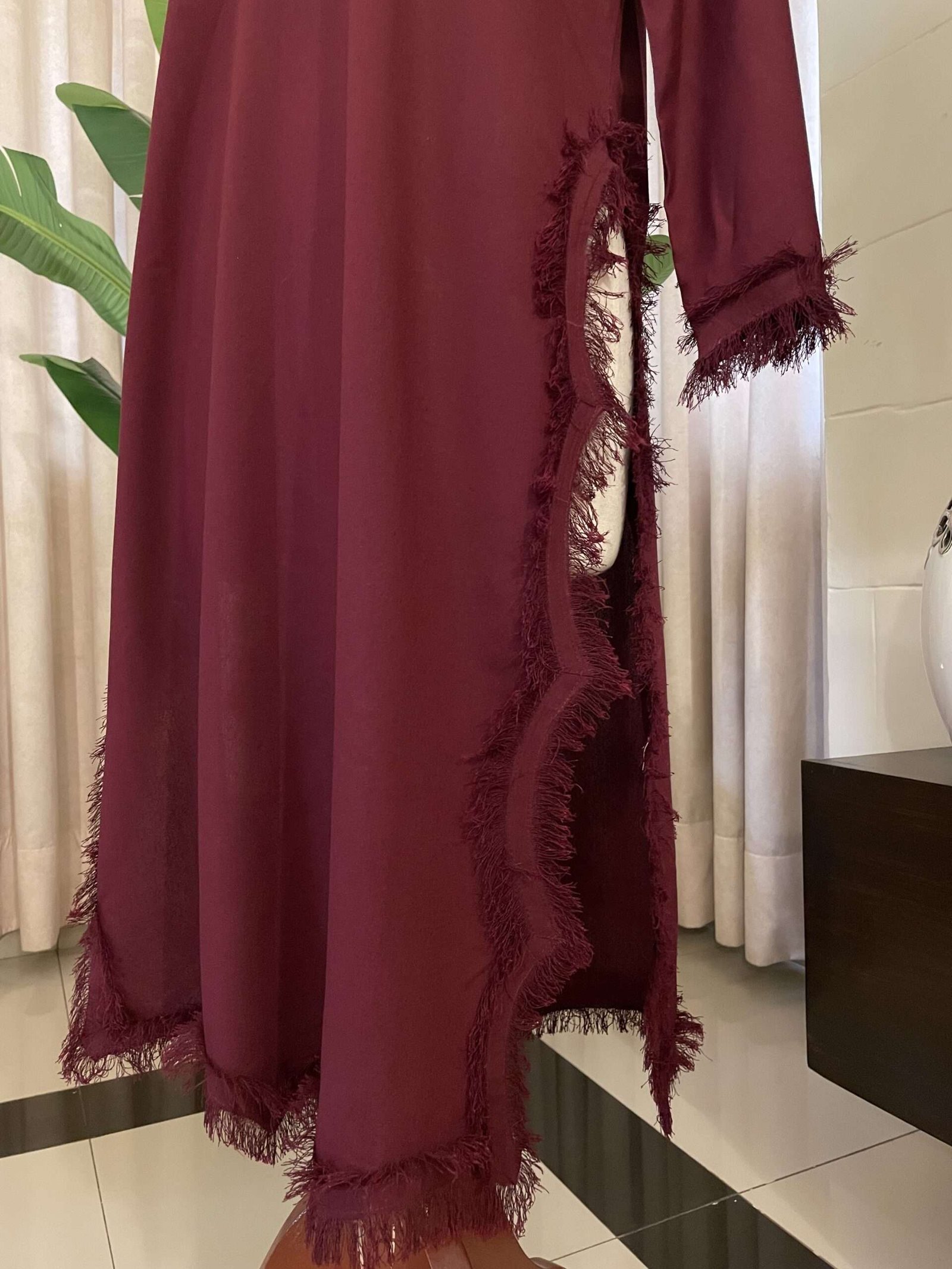 KARANDI MAROON STITCHED SOLID SUITS (CD-06) - Image 3