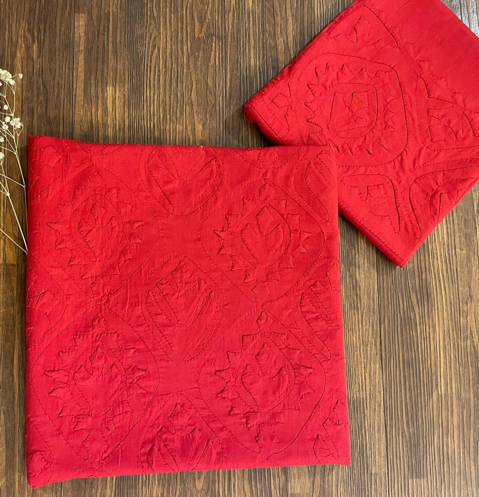 2 PIECE - UNSTITCHED APPLIQUE LAWN COTTON SUIT (DF-04) - Image 2