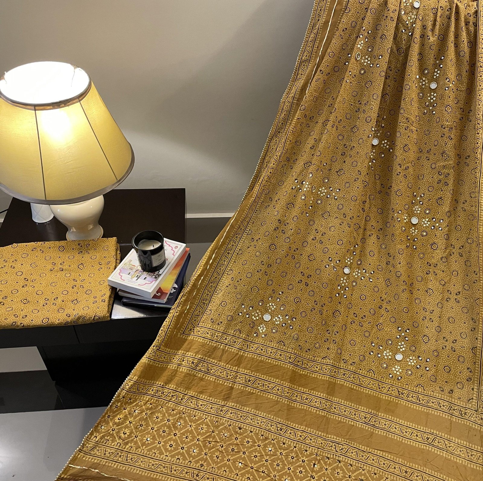 UNSTITCHED AJRAK SHIRT & DUPPTA (CN-01)