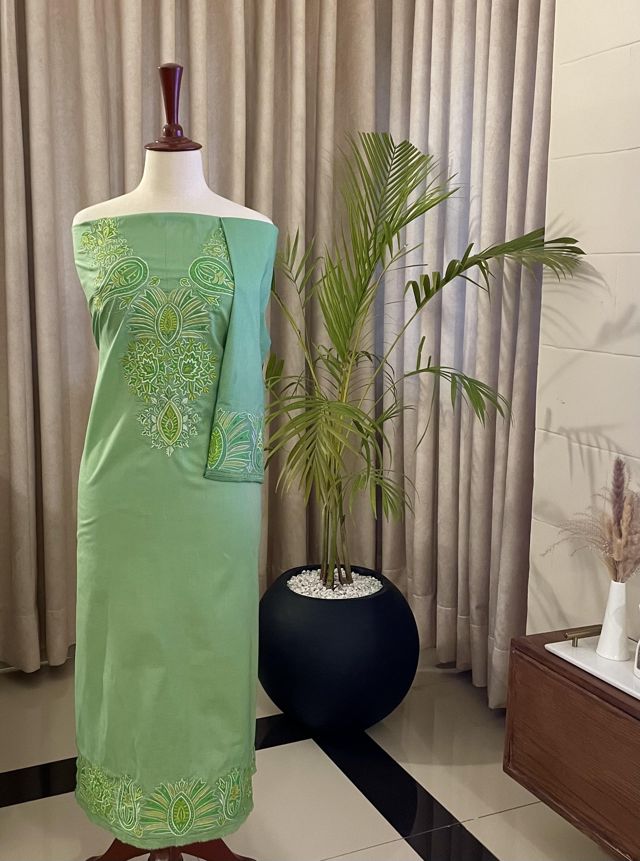 Green Embroidered Shirt