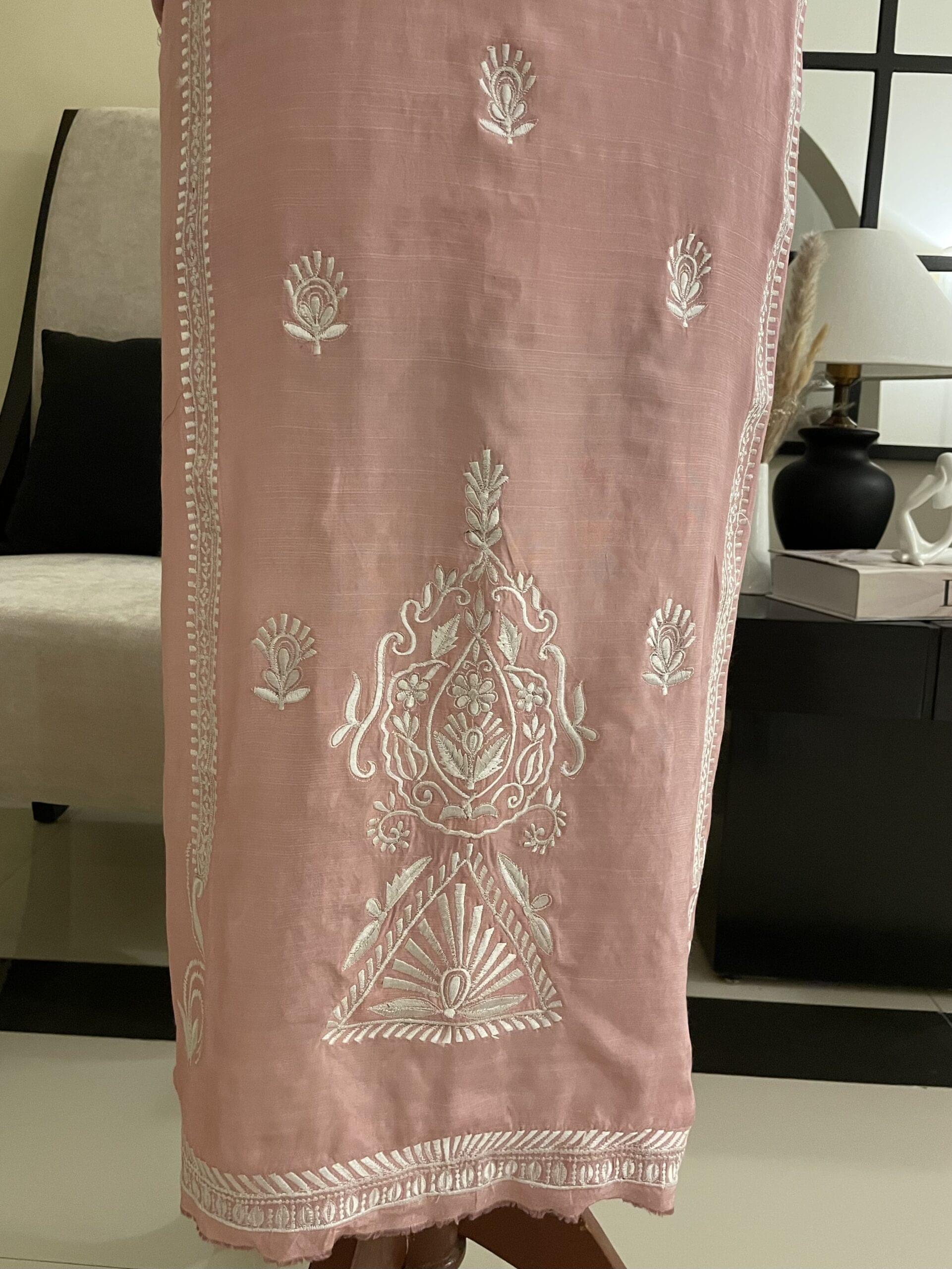 UNSTITCHED EMBROIDERED SHIRT & TROUSER (FD-09) - Image 2