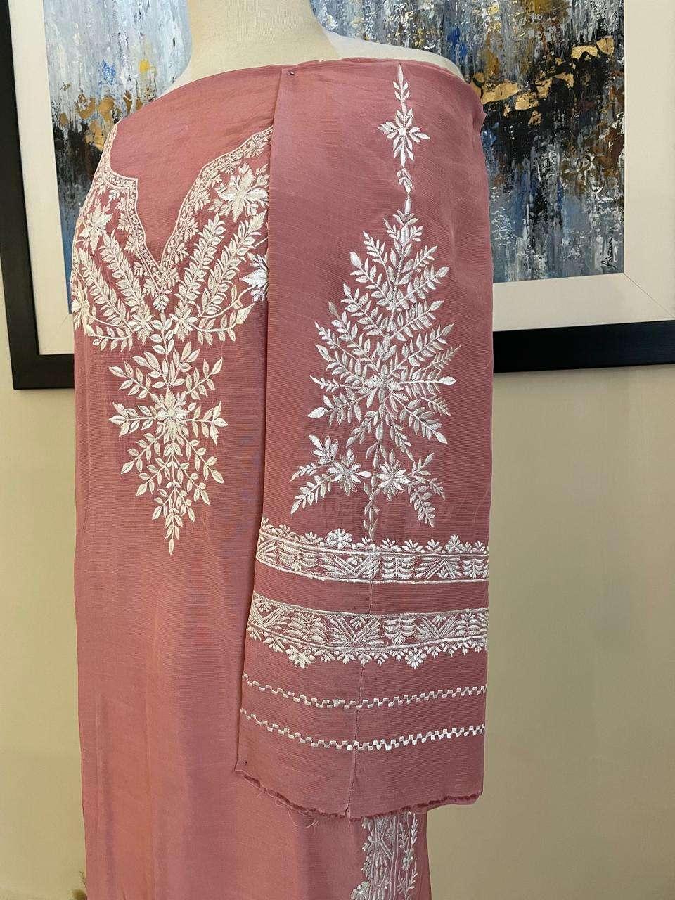 UNSTITCHED EMBROIDERED SHIRT & TROUSER (FD-15) - Image 2