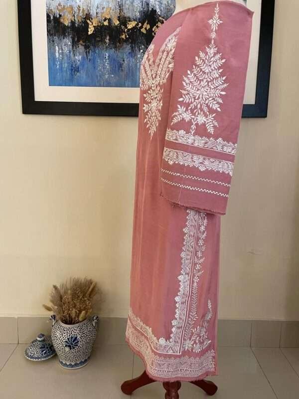 UNSTITCHED EMBROIDERED SHIRT & TROUSER (FD-15) - Image 3