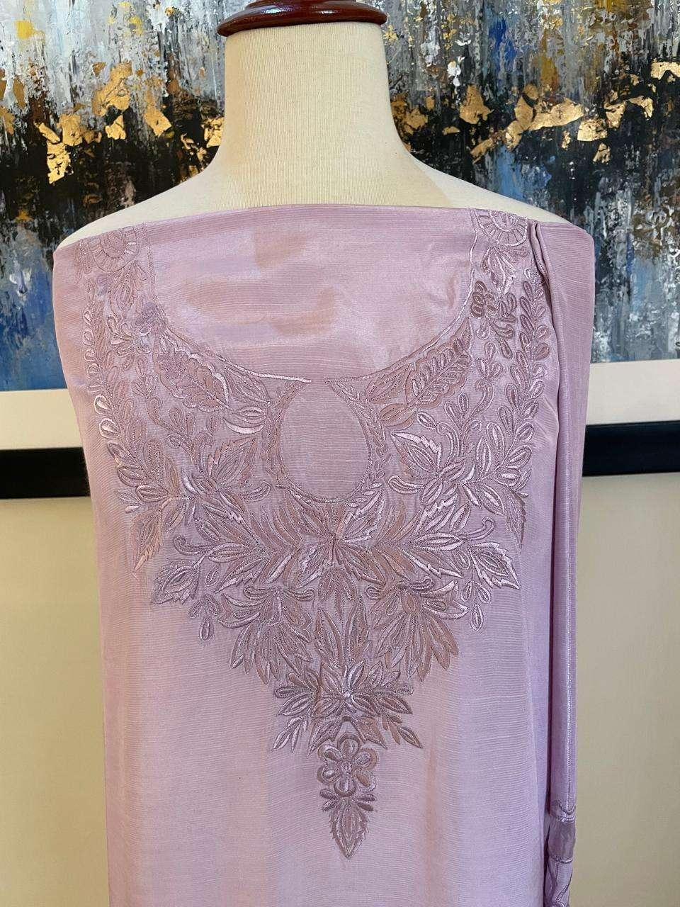 UNSTITCHED EMBROIDERED SHIRT & TROUSER (FD-14) - Image 2