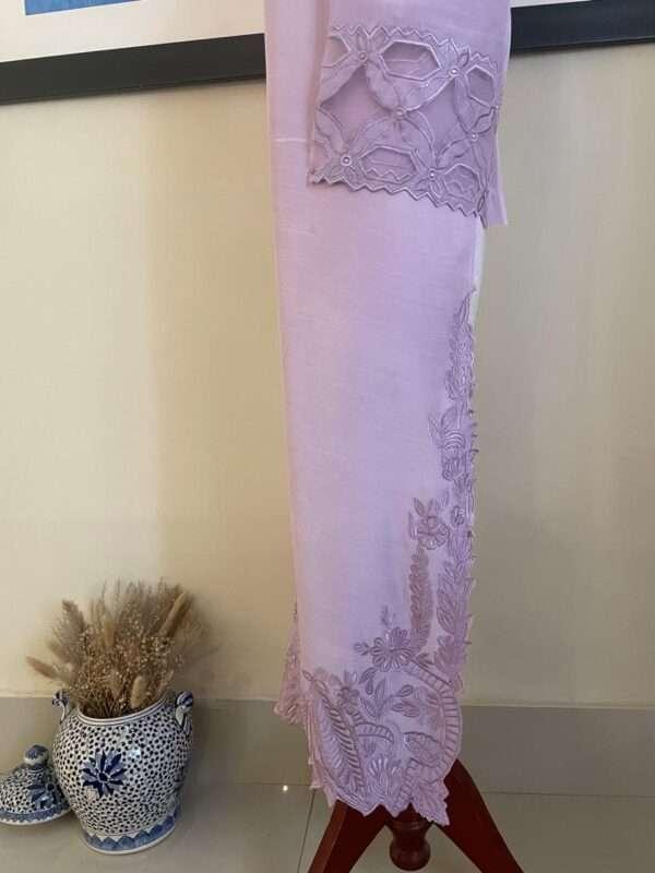UNSTITCHED EMBROIDERED SHIRT & TROUSER (FD-14) - Image 3