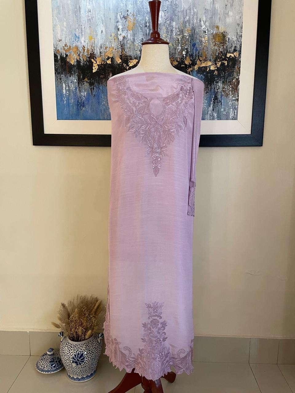 UNSTITCHED EMBROIDERED SHIRT & TROUSER (FD-14)